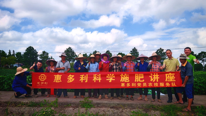 惠多利黨員農技服務隊舉辦毛豆種植技術田間觀摩會
